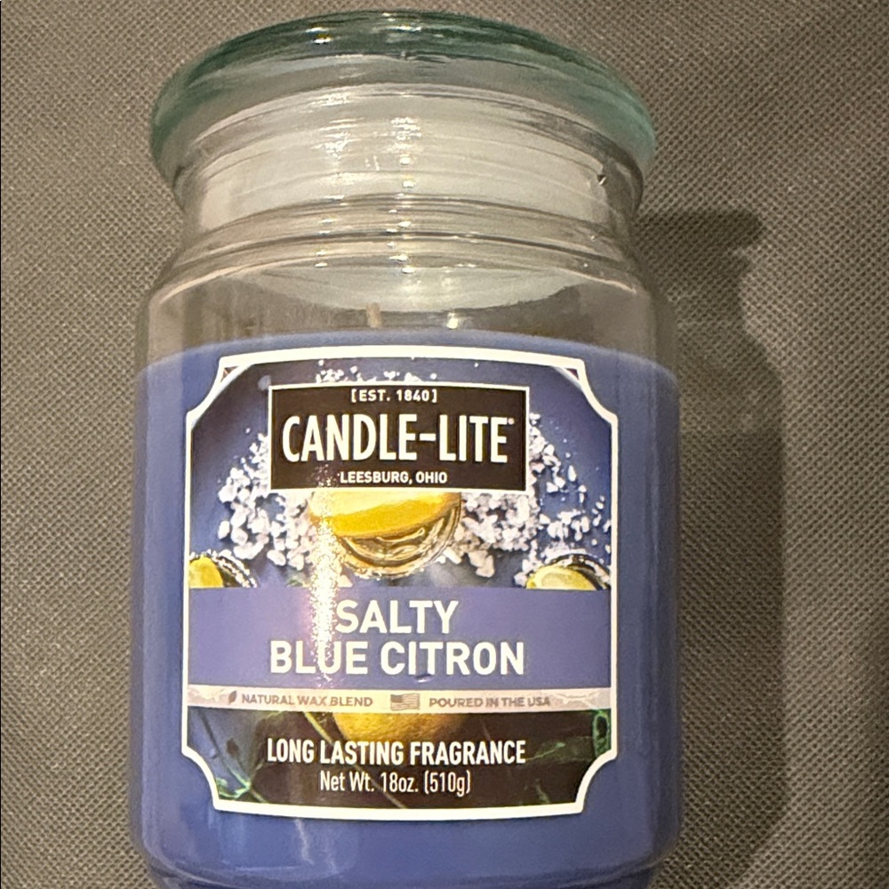 Salty Blue Citron Candle